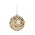 Bolas de Natal Glitter e Listras - Dourado - 10cm - 4 unidades - Cromus - Rizzo - Imagem 1
