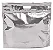 Sacola Metalizada com Zip P 46x43x5cm Prata - 01 unidade - Cromus - Rizzo Embalagens - Imagem 1