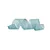 Fita Juta Lisa - Azul Teal - 6,3cm x 9,14m - 1 unidade - Cromus - Rizzo - Imagem 1