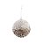 Bola de Natal Paete Glitter - Champagne- 10cm - 4 unidades - Cromus - Rizzo - Imagem 1