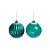 Bola de Natal Lisa - Verde - 10cm - 4 unidades - Cromus - Rizzo - Imagem 1