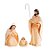 Kit Enfeite Sagrada Família - Creme/Branco/Dourado - 28cm - 1 unidade - Cromus - Rizzo - Imagem 1