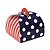 Caixa Bem Casado Navy  Bandeira dos EUA - 6,5x6,5x5,5cm - 24 unidades - Cromus - Rizzo - Imagem 1