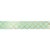 Fita de Cetim Decorada Hot Stamping Elegance Verde Mint 22mm - 10 metros - 1 unidade - Cromus - Imagem 1