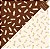 Saco Express 49x49cm para Ovos de 150g a 1kg - Pinceladas Marrom com Marfim - 05 unidades - Cromus Páscoa - Rizzo Embala - Imagem 1