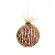Enfeite para Pendurar Bola com Folhas Natural 10cm - 01 unidade - Cromus Natal - Rizzo - Imagem 1