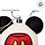 Bola de Natal Mickey Bota/Roupa - Branco/Preto/Vermelho - 6cm - 6 unidades - Disney Original - Rizzo - Imagem 2