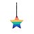 Enfeite para Pendurar Estrela LGBT - 10cm - 1 unidade - Cromus - Rizzo - Imagem 1