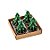Vela Natalina 3D Pinheiro - 7cm - 4 unidades - Cromus - Rizzo - Imagem 1