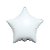 Balão de Festa Metalizado 20" 50cm - Estrela Branco - 01 Unidade - Flexmetal - Rizzo Balões - Imagem 1