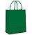 Sacola de Papel G 32x26,5x13cm - Verde Escuro - Fundo Largo - 10 unidades - Cromus - Rizzo - Imagem 1
