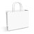 Sacola de Papel M 22x30x12cm - Branca - Horizontal - 50 unidades - Cromus - Rizzo - Imagem 1