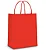 Sacola de Papel M 26x19,5x9,5cm - Vermelho - Embalagem Econômica - 10 unidades - Cromus - Rizzo - Imagem 1