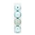 Bolas em Tubo Mint 12cm - 04 unidades - Cromus Natal - Rizzo - Imagem 1