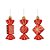 Enfeite para Pendurar Bonbons 9cm - 03 unidades - Cromus Natal - Rizzo - Imagem 1