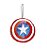 Enfeite para Pendurar Escudo Capitão América 10cm - 01 unidade Natal Disney - Cromus - Rizzo - Imagem 1