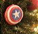 Enfeite para Pendurar Escudo Capitão América 10cm - 01 unidade Natal Disney - Cromus - Rizzo - Imagem 2