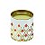 Lata para Bombons Branco Detalhes Coral P - 8,5x7,5cm - 01 unidade - Cromus - Rizzo Embalagens - Imagem 1