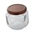 Pote de Vidro Quadrado Waldir 240ml - 7,5cm - 1 unidade - Rizzo - Imagem 1