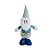 Papai Noel Decorativo em Pé - Azul/Cinza - 30cm - 1 unidade - Rizzo - Imagem 1