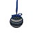 Bola de Natal Decorada - Azul - 9cm - 2 unidades - Rizzo - Imagem 1