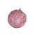 Bola de Natal Decorada - Rosa - 10cm - 3 unidades - Rizzo - Imagem 1