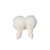 Asa De Anjo Decorativa Branco - 17cm - 1 unidade - Rizzo - Imagem 1