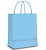 Sacola de Papel M 26x19,5x9,5cm - Azul Claro - Embalagem Econômica - 10 unidades - Cromus - Rizzo - Imagem 1