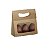 Mini Caixa Plus para Ovos com Visor Páscoa Kraft - 10 unidades - 13x5,5x13cm - Cromus Profissional - Rizzo Embalagens - Imagem 1