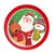 Prato de Sobremesa Noel Rena e Boneco de Neve Bamboo 10cm - 01 unidade - Cromus Natal - Rizzo - Imagem 1