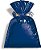 Saco Metalizado Azul Intenso 15x29cm - 50 unidades - Cromus - Imagem 1