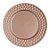 Sousplat Tecido com Borda Quadriculada Rose Gold 33cm - 01 unidade - Cromus Natal - Rizzo - Imagem 1