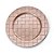 Sousplat Quadriculado Rose Gold 33cm - 01 unidade - Cromus Natal - Rizzo - Imagem 1