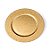 Sousplat Quadriculado Ouro 33cm - 01 unidade - Cromus Natal - Rizzo - Imagem 1