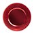 Sousplat com Borda Listrada Vermelho 33cm - 01 unidade - Cromus Natal - Rizzo - Imagem 1