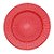 Sousplat Trançado Vermelho 33cm - 01 unidade - Cromus Natal - Rizzo - Imagem 1