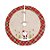 Saia para Árvore Xadrez Noel Juta e Vermelho 120cm - 01 unidade - Cromus Natal - Rizzo - Imagem 1