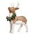 Rena Crespinha em Pé com Guirlanda Marrrom 33cm - 01 unidade - Cromus Natal - Rizzo - Imagem 1