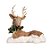 Rena Crespinha Deitada com Guirlanda Marrrom 35cm - 01 unidade - Cromus Natal - Rizzo - Imagem 1