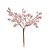 Pick Galho Frutas Glitter Rose Gold 15cm - 01 unidade - Cromus Natal - Rizzo - Imagem 1