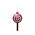 Enfeite para Pendurar Pirulito Vermelho 10cm - 03 unidades - Cromus - Rizzo - Imagem 1