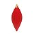 Enfeite para Pendurar Pino Vermelho 13cm - 04 unidades - Cromus Natal - Rizzo - Imagem 1
