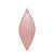 Enfeite para Pendurar Pino Rose 13cm - 04 unidades - Cromus Natal - Rizzo - Imagem 1