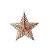 Enfeite para Pendurar Estrela Rose Gold Tam G 22cm - 01 unidade - Cromus Natal - Rizzo - Imagem 1