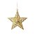 Enfeite para Pendurar Estrela Ouro Tam P 18cm - 01 unidade - Cromus Natal - Rizzo - Imagem 1