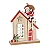 Casinha com Noel no Telhado 17cm - 01 unidade - Cromus Natal - Rizzo - Imagem 1