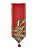 Caminho de Mesa Pinhas Vermelho 180cm - 01 unidade - Cromus Natal - Rizzo - Imagem 1