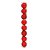 Bolas em Tubo Vermelho 6cm - 08 unidades - Cromus Natal - Rizzo - Imagem 1