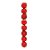 Bolas em Tubo Vermelho 10cm - 08 unidades - Cromus Natal - Rizzo - Imagem 1