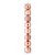 Bolas em Tubo Rose Gold 8cm - 08 unidades - Cromus Natal - Rizzo - Imagem 1